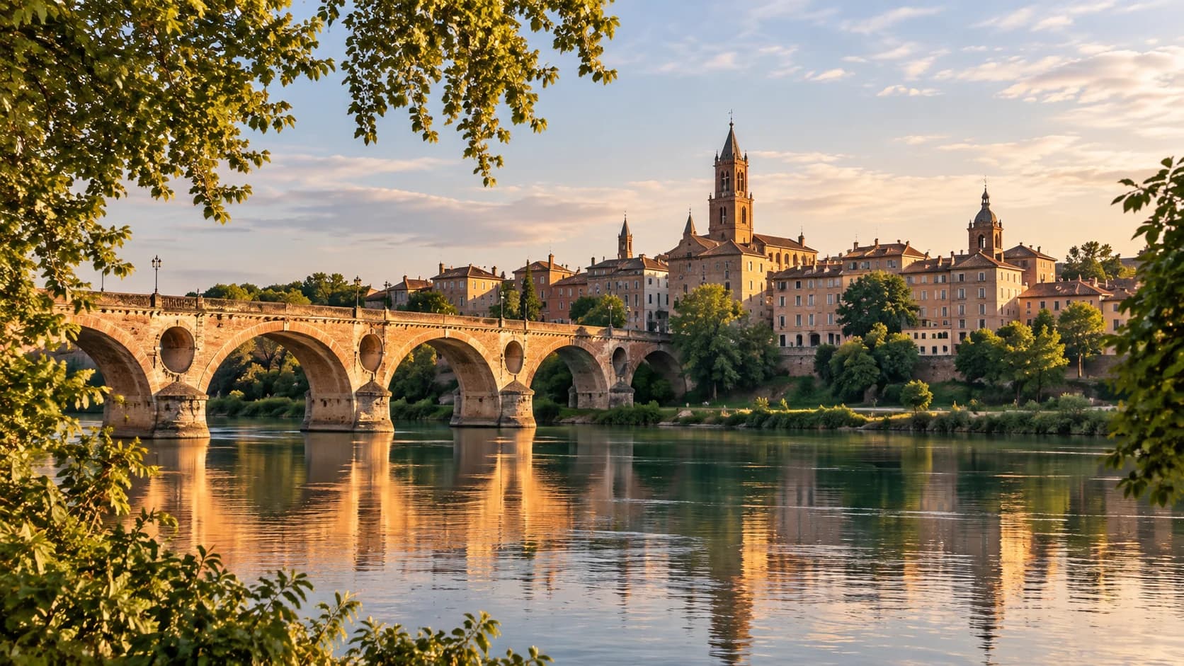 Montauban et le pont sur le Tarn